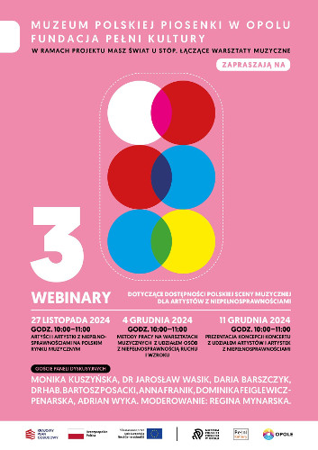 plakat z terminami wydarzenia